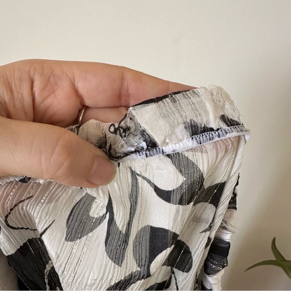 Amir Slama 100% Silk Floral Wide Leg Sheer Pants Size XS - Picture 10 of 11